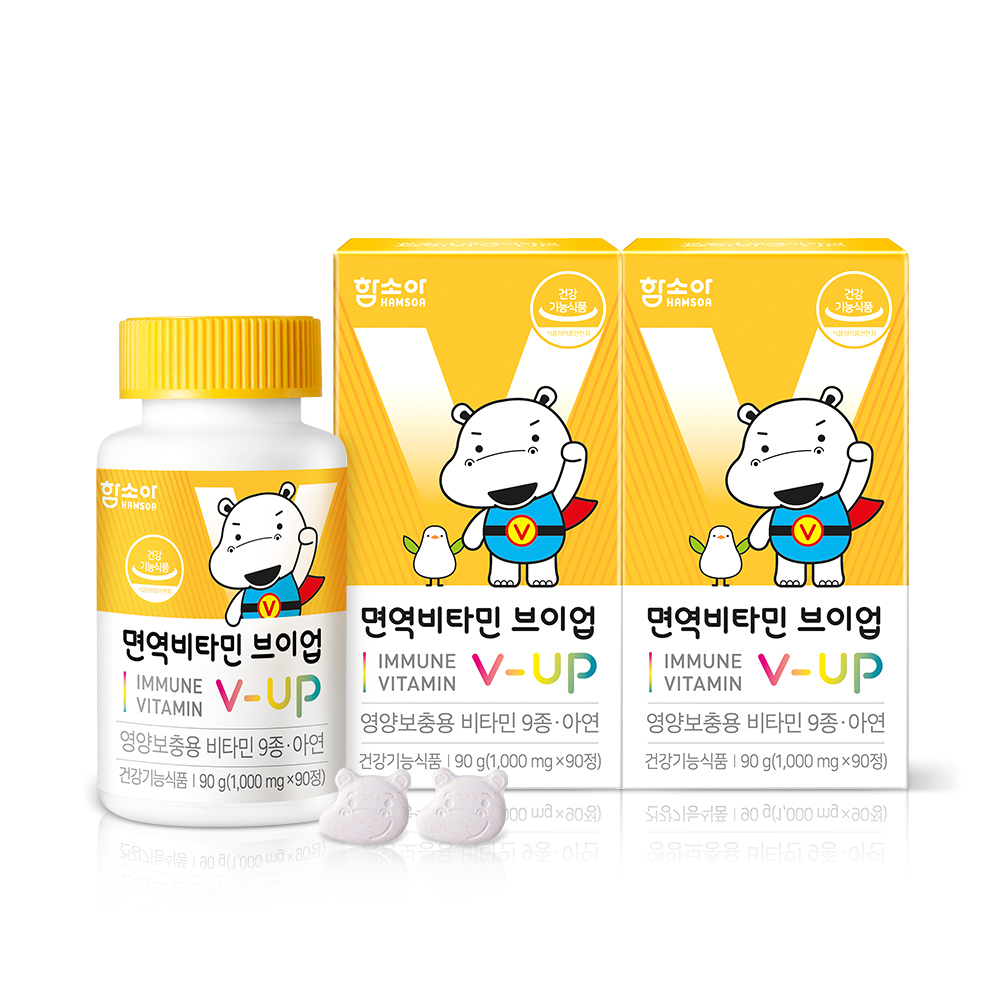 함소아 면역비타민 브이업90정x2개 /90일분