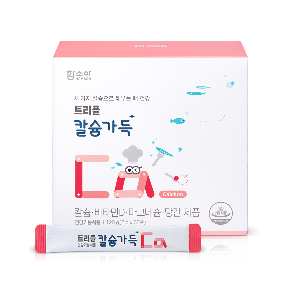 [🌼봄 건강 춘분춘분]트리플 칼슘가득60포 /30일분